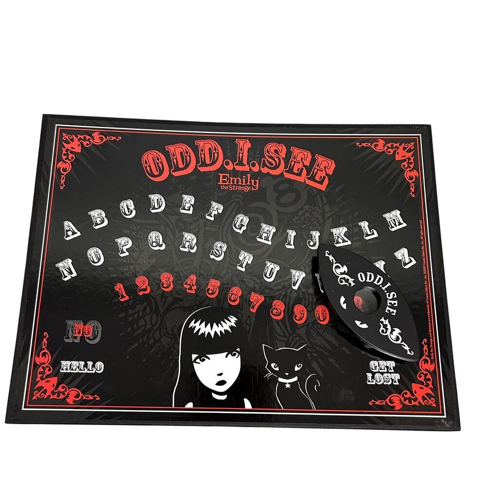 Emily the Strange Odd I See Talking Board Spirit Ghost Paranormal Game Retro Emo